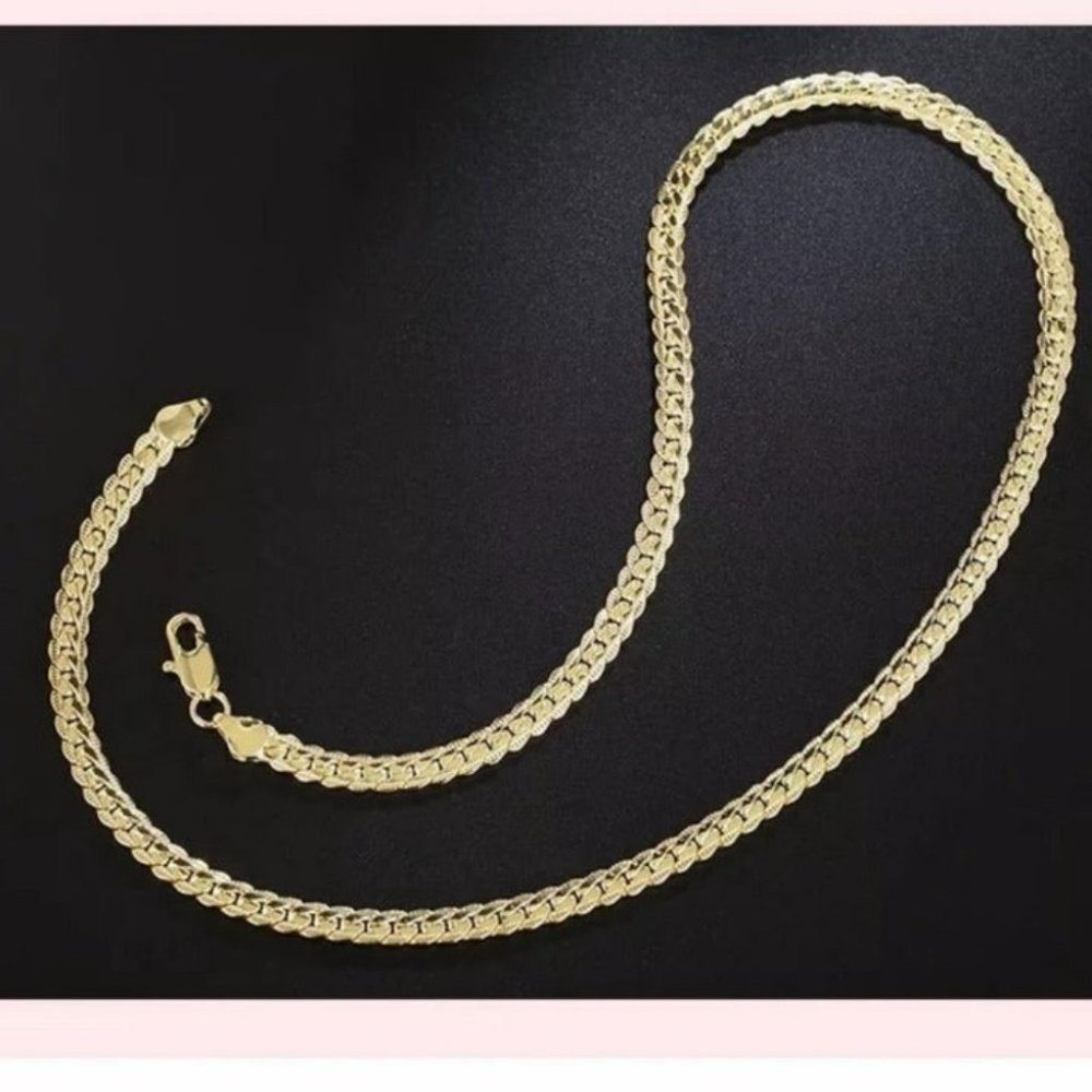 new Gold filled 5MM snake unisex Necklace - Picture 2 of 7